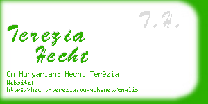 terezia hecht business card